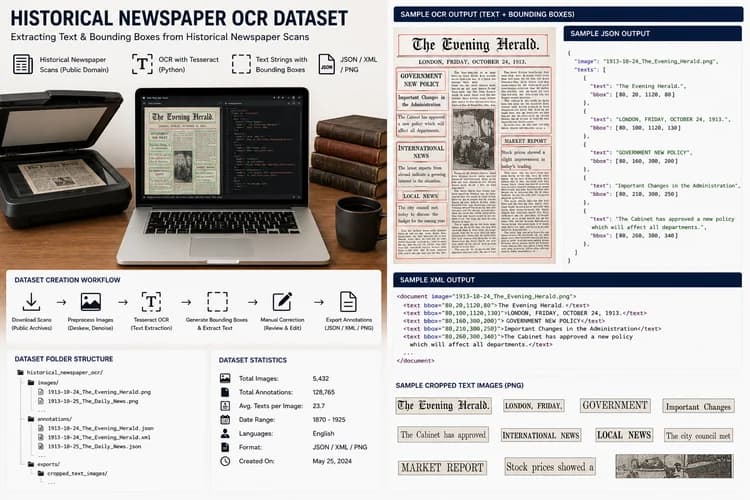 Historical Newspaper OCR Dataset