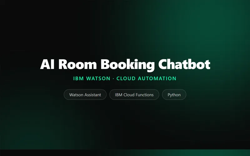 AI Room Booking Chatbot (IBM Watson)