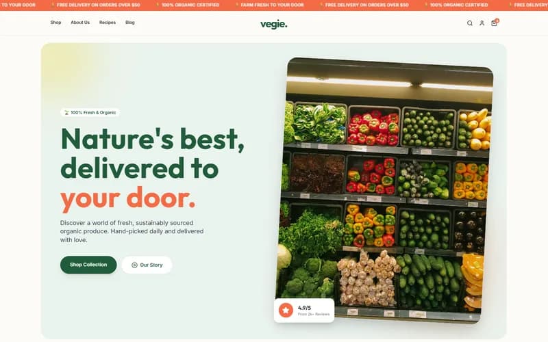 Vegie — Organic Grocery