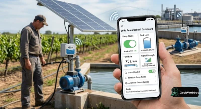 Wireless Water Pump Automation using LoRa